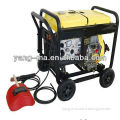 model 5/6GF-MEW air cooled open frame type with 220/380V 50/60HZ 9HPS 200A diesel generator welding machine remote control